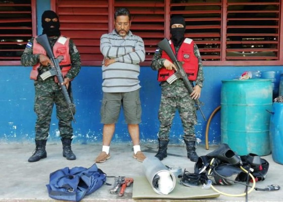 Encuentran 3 kilos de cocaína dentro de tanque de buceo en Gracias a Dios