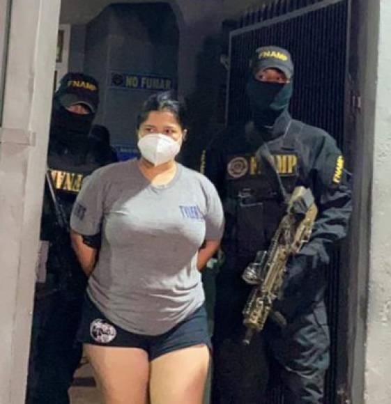 Sugún las investigaciones de la FNAMP, ella es parte de la pandilla 18 y una de las encargadas de la recolección del dinero producto de la extorsión a los diferentes negocios en municipio de El Progreso, Yoro.