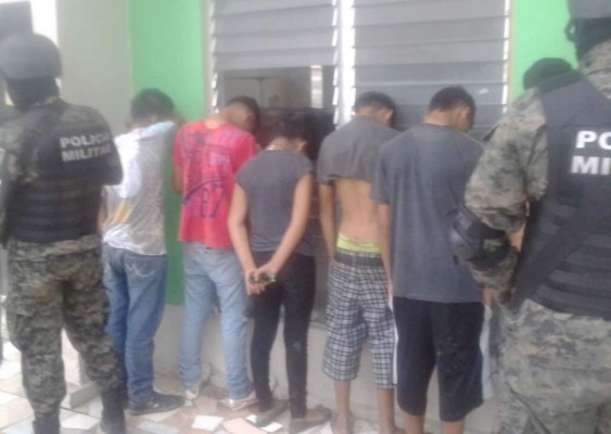 Los menores, integrantes de la mara MS, mantenían en zozobra a los residentes del sector Rivera Hernández de San Pedro Sula.