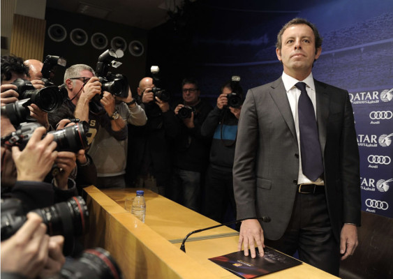Sandro Rosell hace oficial su renuncia a la presidencia del Barça