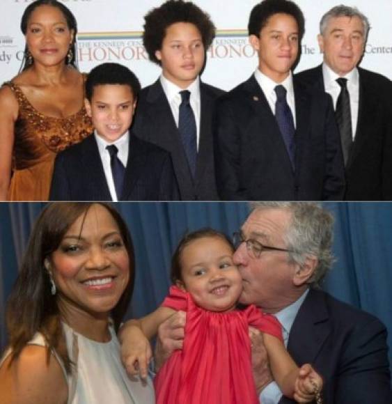 Robert de Niro<br/><br/>Para ampliar su familia, el ganador del Óscar recurrió al método de subrogación. <br/><br/>Primero fueron los gemelos Julian y Aaron, de 24 años, con su entonces pareja Toukie Smith. <br/><br/>Después, cuando tenía 68 años, el actor dio la bienvenida a su hija Helen Grace Hightower también por el mismo procedimiento. <br/>