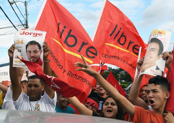 La Alianza se manifiesta en las calles de Tegucigalpa