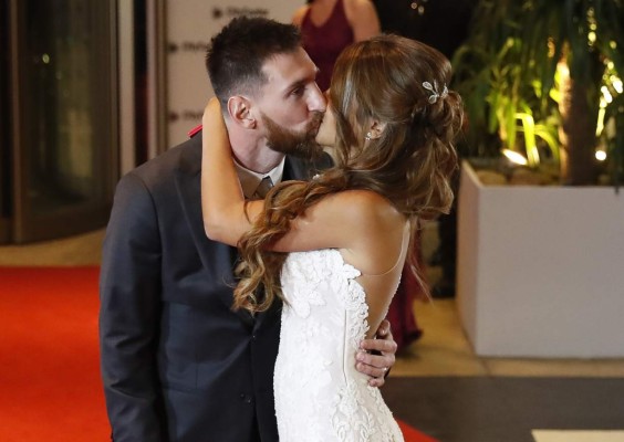 Messi y Antonella Roccuzzo contrajeron matrimonio en Rosario