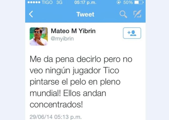 Mateo Yibrín critica con indirectas a 'Muma' y Beckeles por pintarse el pelo