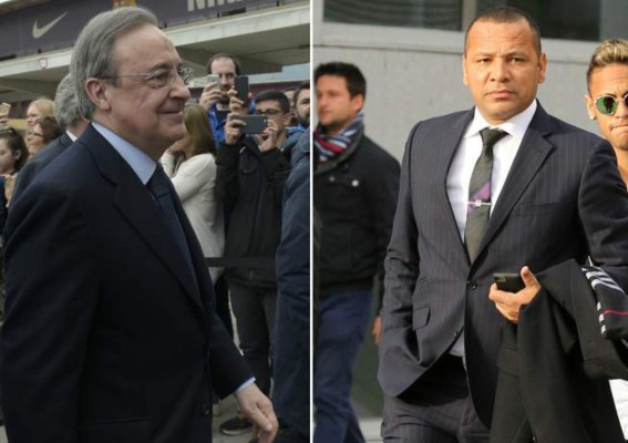 Presidente del Real Madrid se reunió con el padre de Neymar