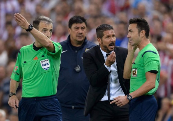 Simeone: 'La expulsión fue por la ansiedad; pido disculpas al árbitro'