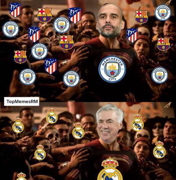 Barcelona es humillado en los memes del juego Manchester City y Real Madrid