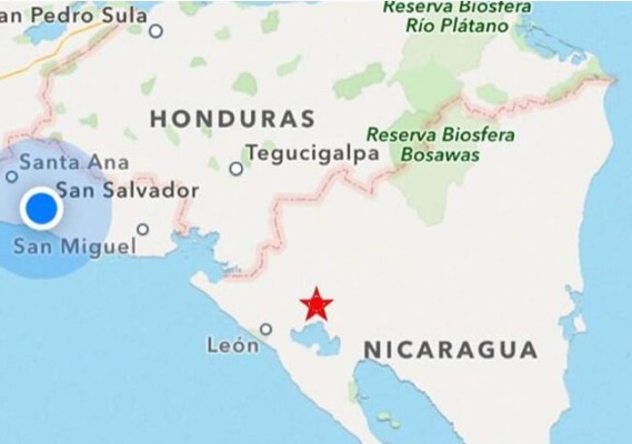 Sismo de 6 grados en Nicaragua se siente en la capital de Honduras