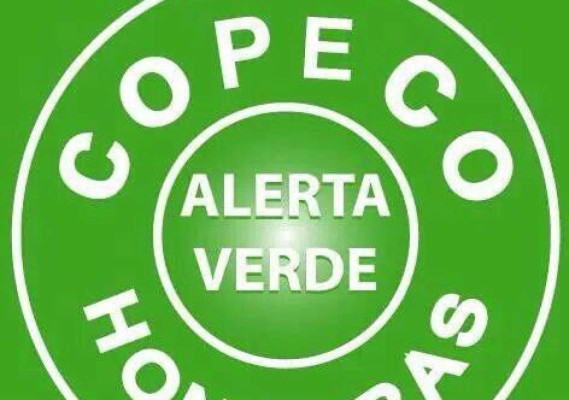 Copeco extiende alerta verde por 24 horas
