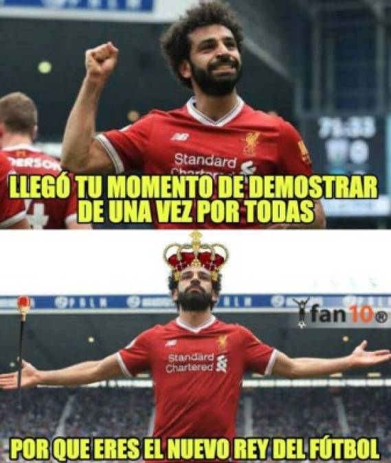 Mohamed Salah es el protagonista de los memes.