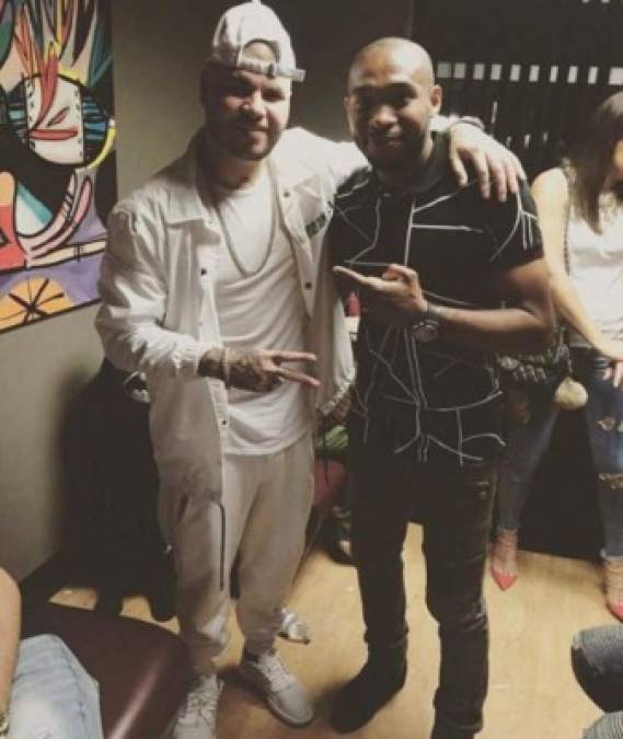 El cantante Farruko ha sido otro de los personajes con los que ha compartido Wilson Palacios.