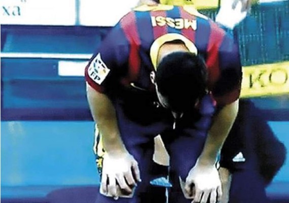 Video: Messi volvió a vomitar previo al juego ante Bilbao