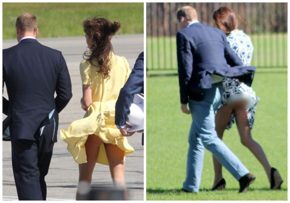 Publican foto del trasero de Kate Middleton