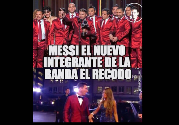Lionel Messi comparado con la banda mexicana El Recodo.