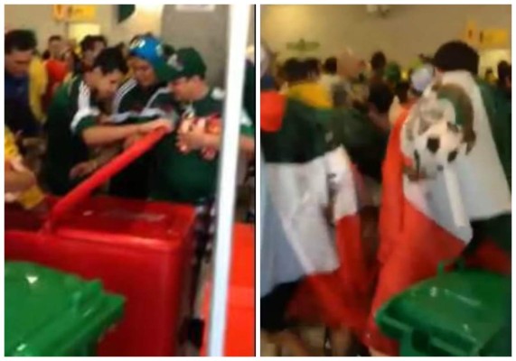 Captan a mexicanos robando cervezas en Brasil