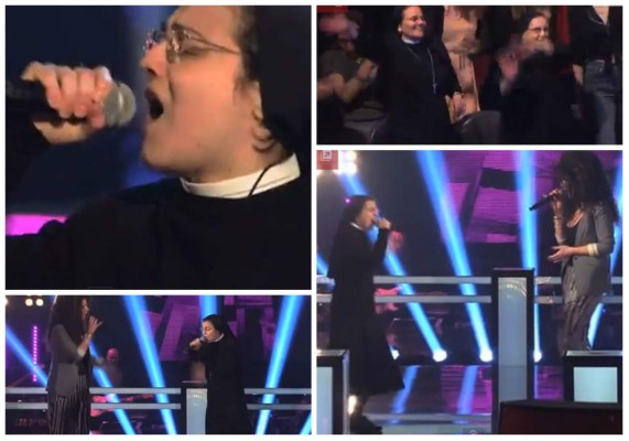 Monja italiana gana batalla en 'The Voice' con clásico de Cindy Lauper