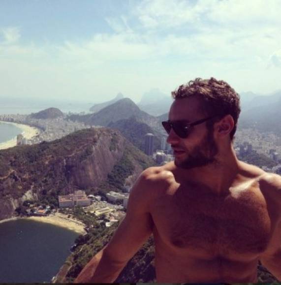 Franco le encanta también viajar, aquí en Río.