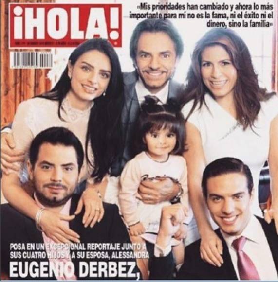 Todos son de mujeres diferentes lo que ha causado confusión en el medio ya que en pocas ocasiones, los hijos del actor se han dejado ver con su mamá.