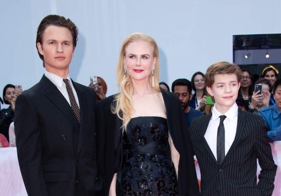 (L-R) Actors Ansel Elgort, Nicole Kidman and Oakes Fegley attend 'The Goldfinch' premiere at the Roy Thompson Hall during the 2019 Toronto International Film Festival Day 4, September 8, 2019, in Toronto, Ontario. (Photo by VALERIE MACON / AFP) / ALTERNATIVE CROP