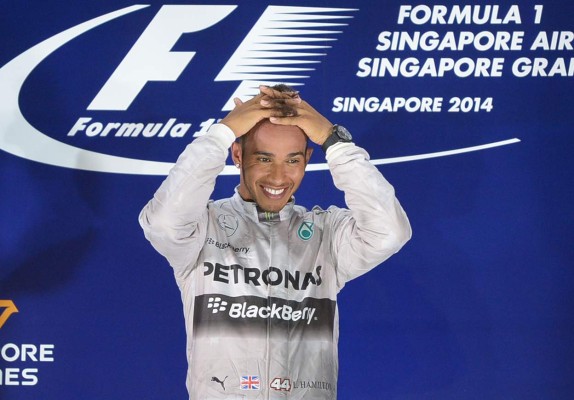 Hamilton gana el Gran Premio de Singapur de Fórmula 1