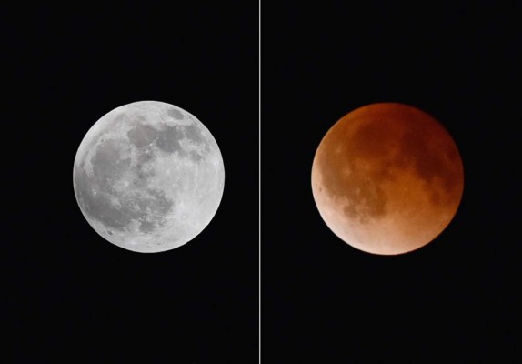 El eclipse de luna roja cautivó a toda Honduras