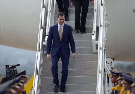Príncipe de Asturias llega a Honduras para toma de posesión de Juan Orlando Hernández