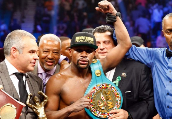 Mayweather, despojado del título que ganó a Pacquiao por moroso