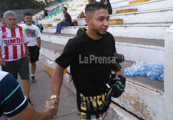 ¡Sorpresa! Emilio Izaguirre entrena con el Motagua