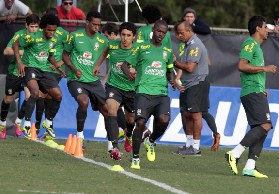 Brasil se entrena fuerte para el juego amistoso contra Honduras