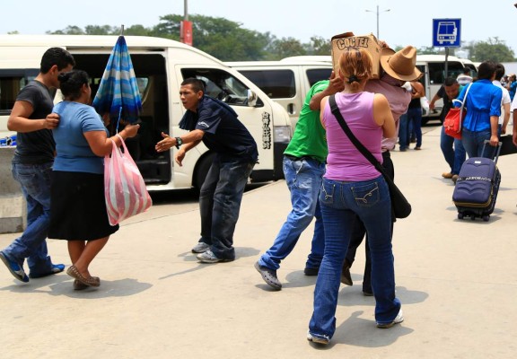 Por L2,000 al día se pelean a los pasajeros los rapiditos de San Pedro Sula