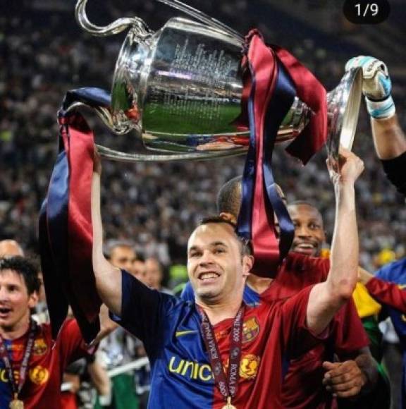 7. Don Andrés Iniesta (España) apareció 130 veces en la Champions League. Jugando con el Barcelona conquistó 4 orejonas.