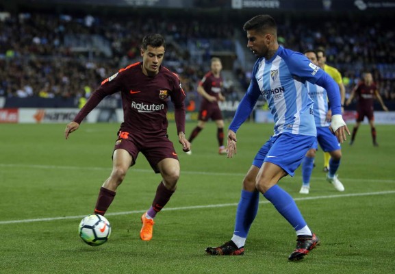 ¡Sin Messi! El Barcelona supera al Málaga y se consolida en la cima