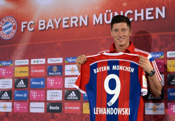 Robert Lewandowski fue presentado con el Bayern Múnich