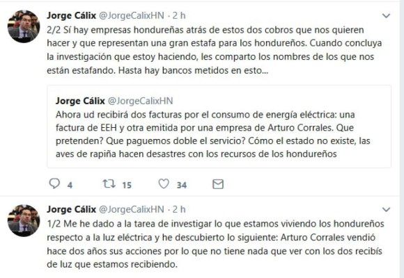 Jorge Cálix aclara que Arturo Corrales vendió acciones de Semeh