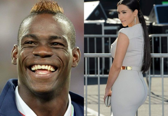 Balotelli se burla del trasero de Kim Kardashian: 'Qué asco'