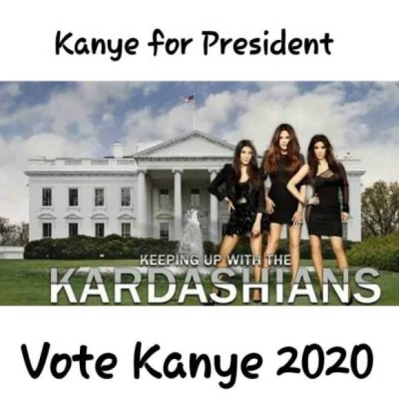Algunos le apuestan a las Kardashian como logotipo para la campaña electora de West.