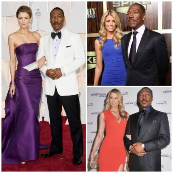 Eddie Murphy y Paige Butcher: El truco está en hacerla reír. Paige Butcher con 37, y Eddie Murphy con 56, han mantenido una relación estable por más de cinco años. Y aunque no están casados ya tuvieron a su primer hija juntos.<br/>