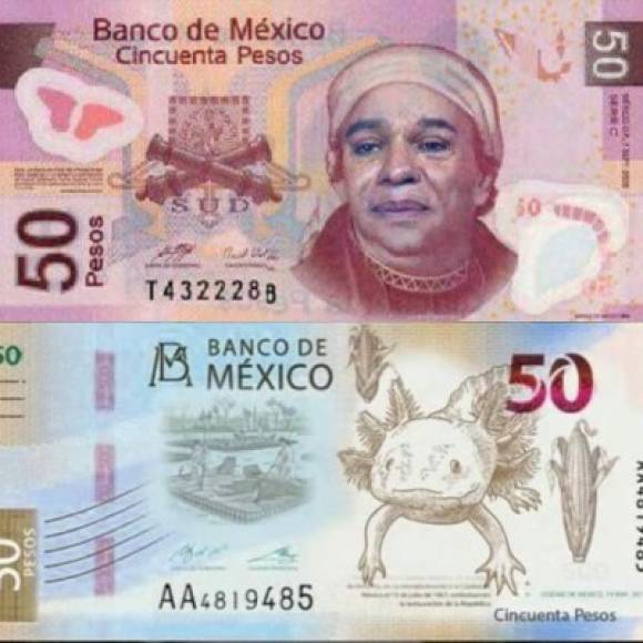 Hasta Juan Gabriel salió a relucir en los memes del anunciado billete de 50 pesos mexicanos.