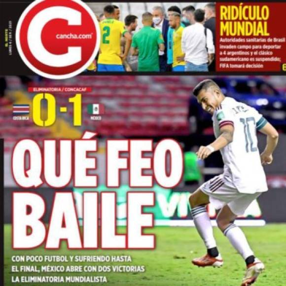 Pese a que México venció 1-0 a Costa Rica, la prensa deportiva mexicana ha cuestionado el mal nivel que ha mostrado su equipo en el inicio de la octagonal.