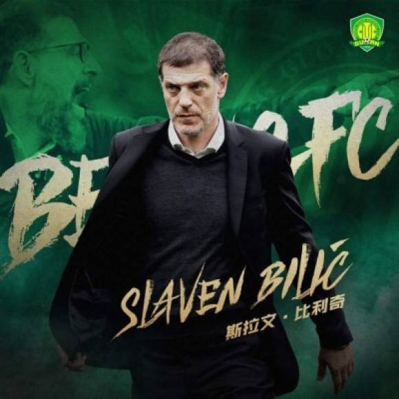 Slaven Bilic es el nuevo entrenador del Beijing Guoan. El ex entrenador del West Bromwich Albion ha firmado un como su nuevo entrenador con un contrato de dos años para reemplazar a Bruno Genesio, como ha informado el club de la Superliga China (CSL).