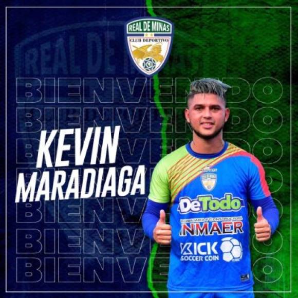 Kevin Maradiaga: Delantero hondureño que fue anunciado como fichaje del Real de Minas.