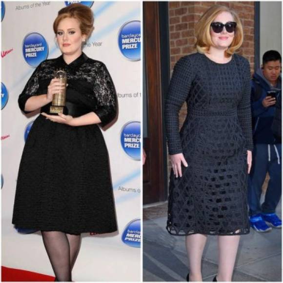 Adele, la premiada cantante británica, logró bajar más de 30 libras con una dieta balanceada y ejercicio.