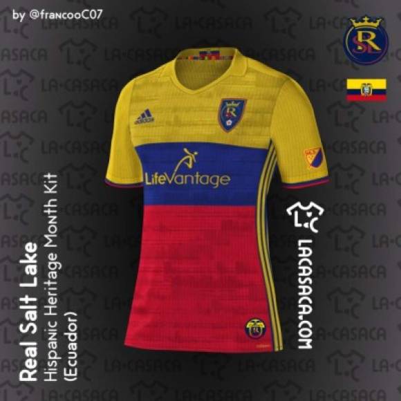 La camiseta del Real Salt Lake representará a Ecuador por el delantero Joao Plata.