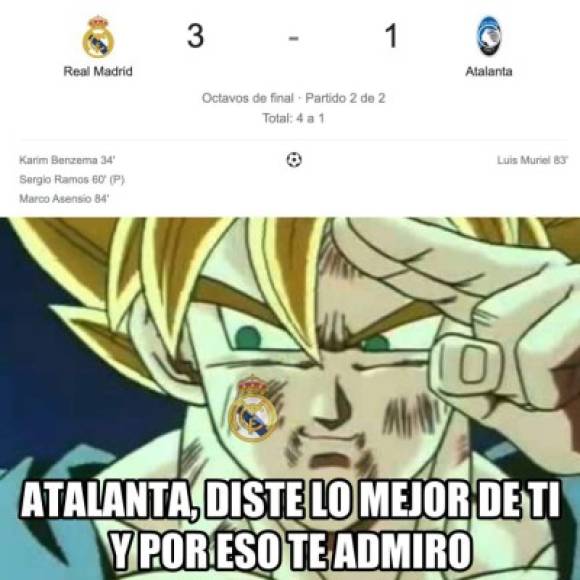 Atalanta le dijo a la Champions pero se marcha con honor.