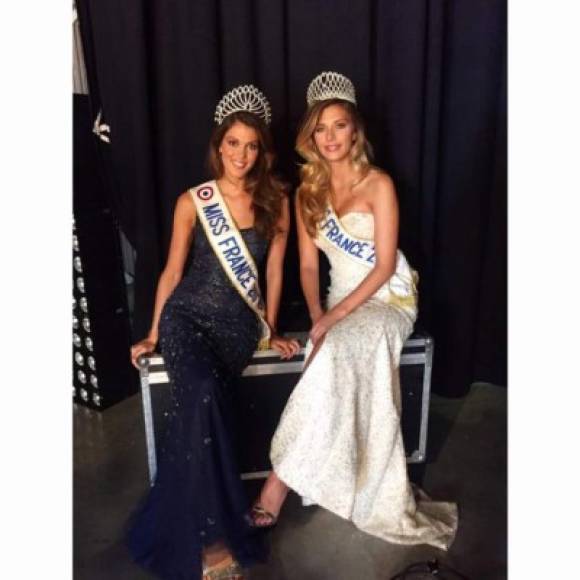 Una es Miss Francia 2015 y la otra Miss Francia 2016.