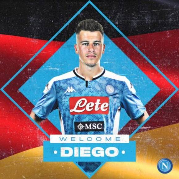 El centrocampista alemán Diego Demme se convirtió en nuevo jugador del Napoli después de hacerse oficial su fichaje por el cuadro italiano, tras seis años en el RB Leipzig.