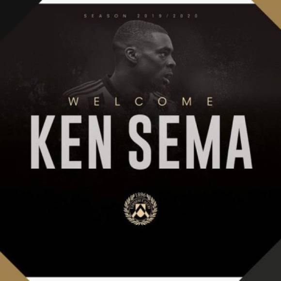El Udinese de Italia ha hecho oficial la adquisición del préstamo del centrocampista Ken Sema, el congoleño que llega proveniente del Watford inglés.