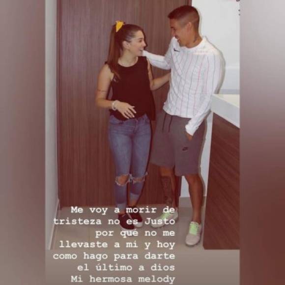 Ricardo Centurión utilizó las redes sociales para dedicarle un emotivo mensaje de despedida a su compañera de batallas fuera de las canchas, Melody Pasin, quien perdió la vida de manera trágica este domingo a causa de un paro cardíaco.