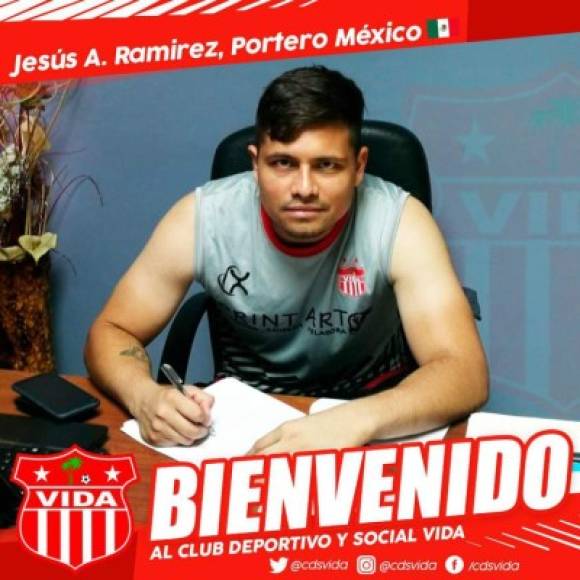 Jesús Dautt Ramírez: El Vida anunció el fichaje del portero mexicano, firmó por un año con el cuadro ceibeño.