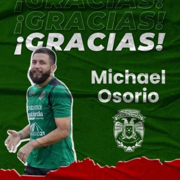 Michael Osorio: El defensor fue dado de baja en Marathón ya que no entra en los planes de Héctor Vargas. Pasó sin pena ni gloria del cuadro verdolaga.